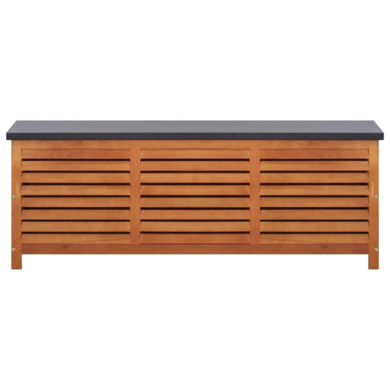 vidaXL dārza uzglabāšanas kaste, 150x50x55 cm, eikalipta masīvkoks