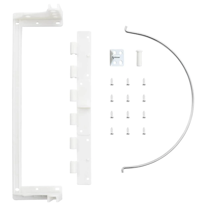 vidaXL iebūvējama virtuves miskaste, plastmasa, 8 L