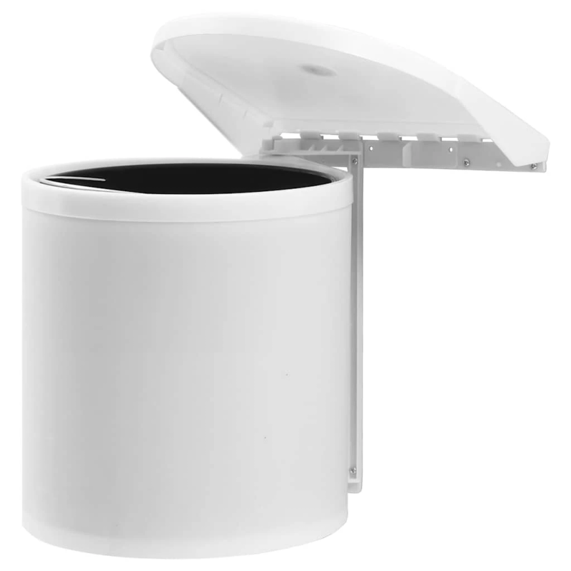 vidaXL iebūvējama virtuves miskaste, plastmasa, 8 L