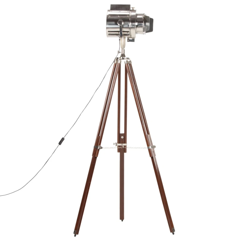 vidaXL grīdas lampa uz statīva, mango masīvkoks, 180 cm