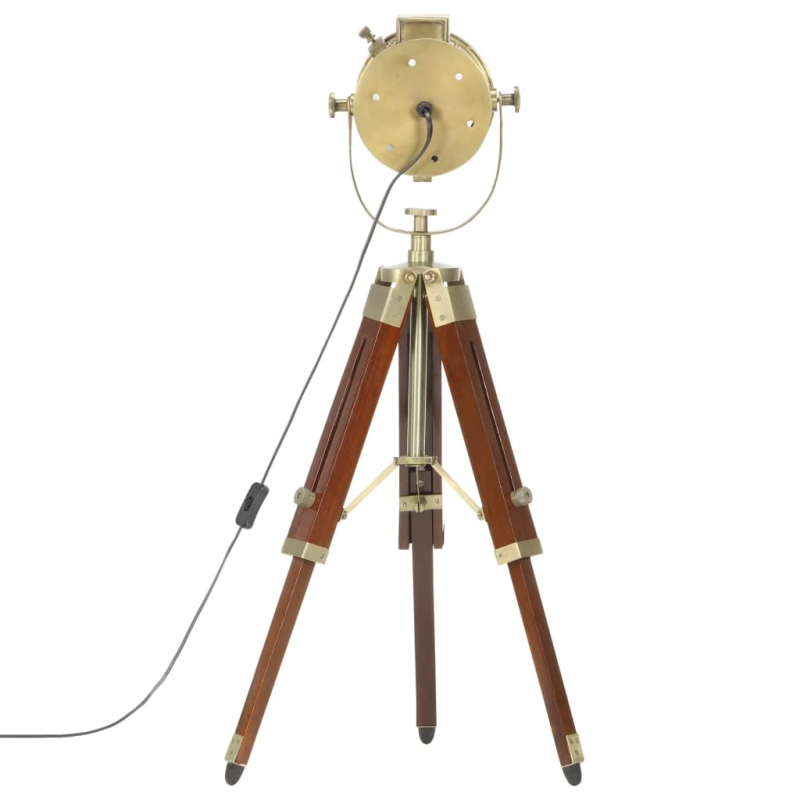 vidaXL grīdas lampa uz statīva, mango masīvkoks, 69 cm