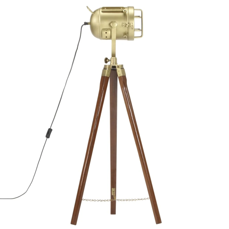 vidaXL grīdas lampa uz statīva, mango masīvkoks, 97 cm