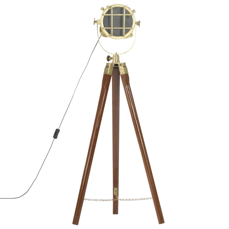 vidaXL grīdas lampa uz statīva, mango masīvkoks, 97 cm