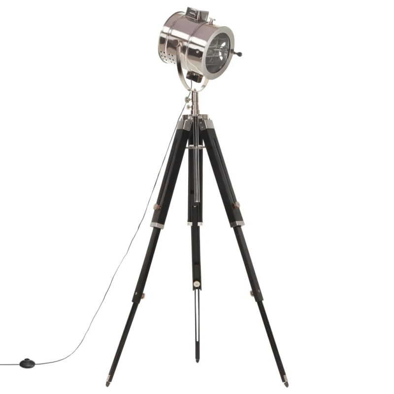 vidaXL grīdas lampa uz statīva, mango masīvkoks, 165 cm