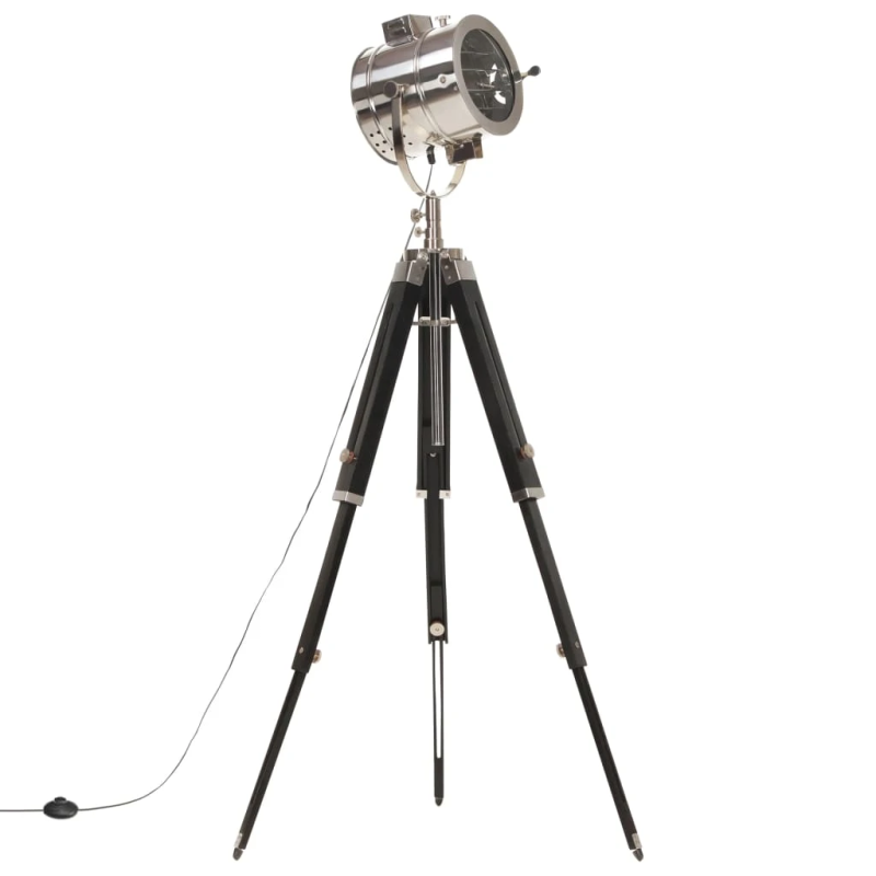 vidaXL grīdas lampa uz statīva, mango masīvkoks, 165 cm