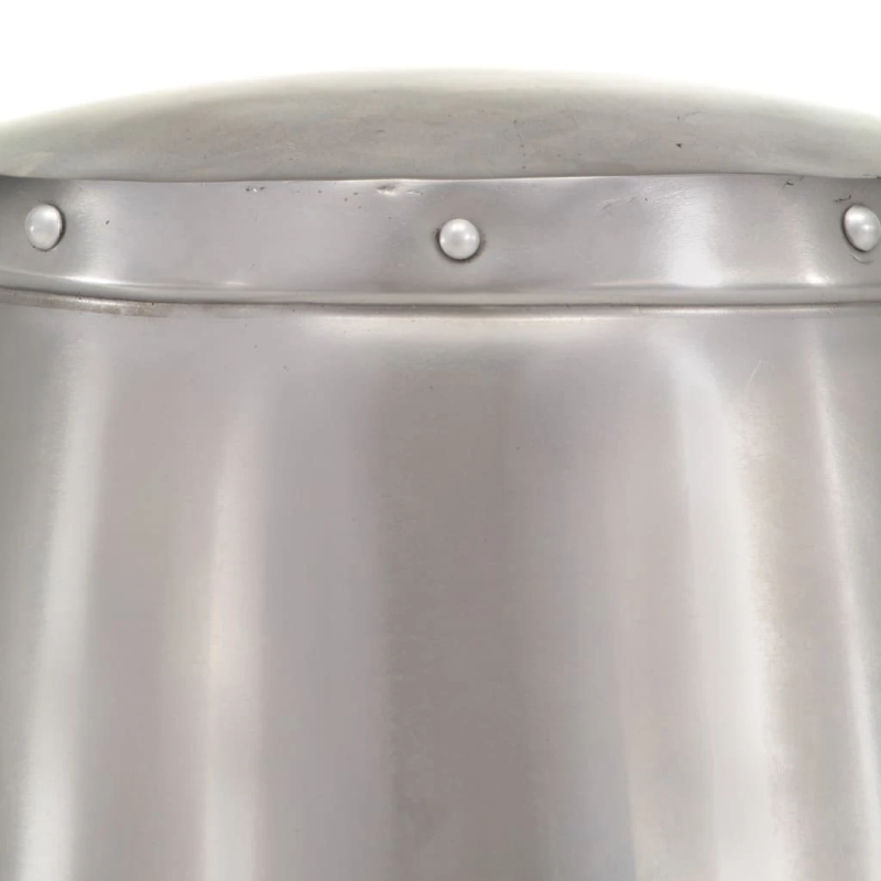 vidaXL viduslaiku bruņinieku ķivere, replika, sudraba krāsas tērauds