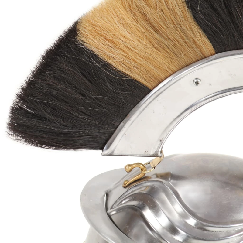 vidaXL romiešu bruņucepure, replika, sudraba krāsas tērauds