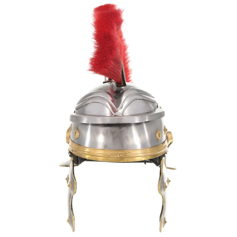 vidaXL romiešu bruņucepure, replika, sudraba krāsas tērauds