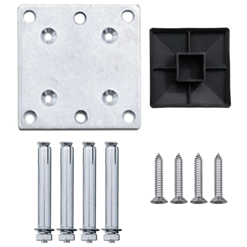 vidaXL dārza žogs, 175x105 cm, pelēks WPC