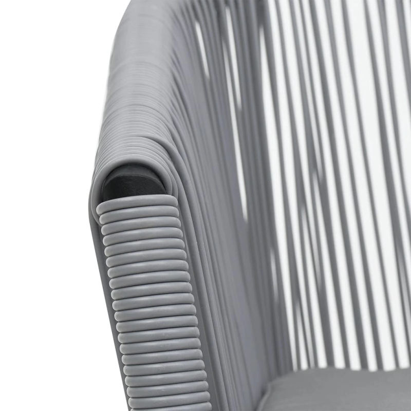 vidaXL 3-daļīgs bistro mēbeļu komplekts, matrači, PE rotangpalma