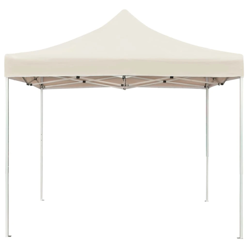 vidaXL saliekama nojume, krēmkrāsa, 2x2 m, alumīnijs