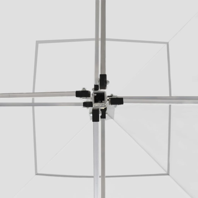 vidaXL saliekama svinību nojume, 2x2 m, alumīnijs, balta