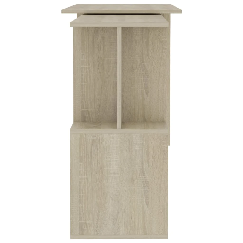 vidaXL stūra rakstāmgalds, ozolkoka krāsa, 200x50x76 cm