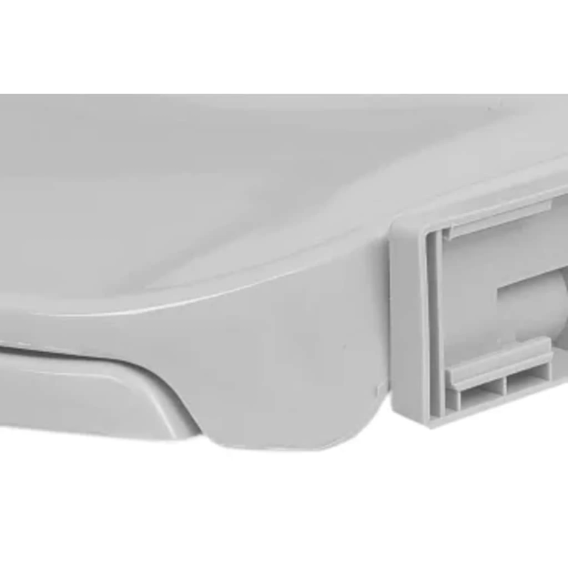 vidaXL tualetes poda vāks, lēnās aizvēršanas funkcija, gaiši pelēks