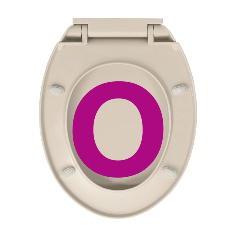 vidaXL tualetes poda vāks, lēnās aizvēršanas funkcija, aprikožu krāsa