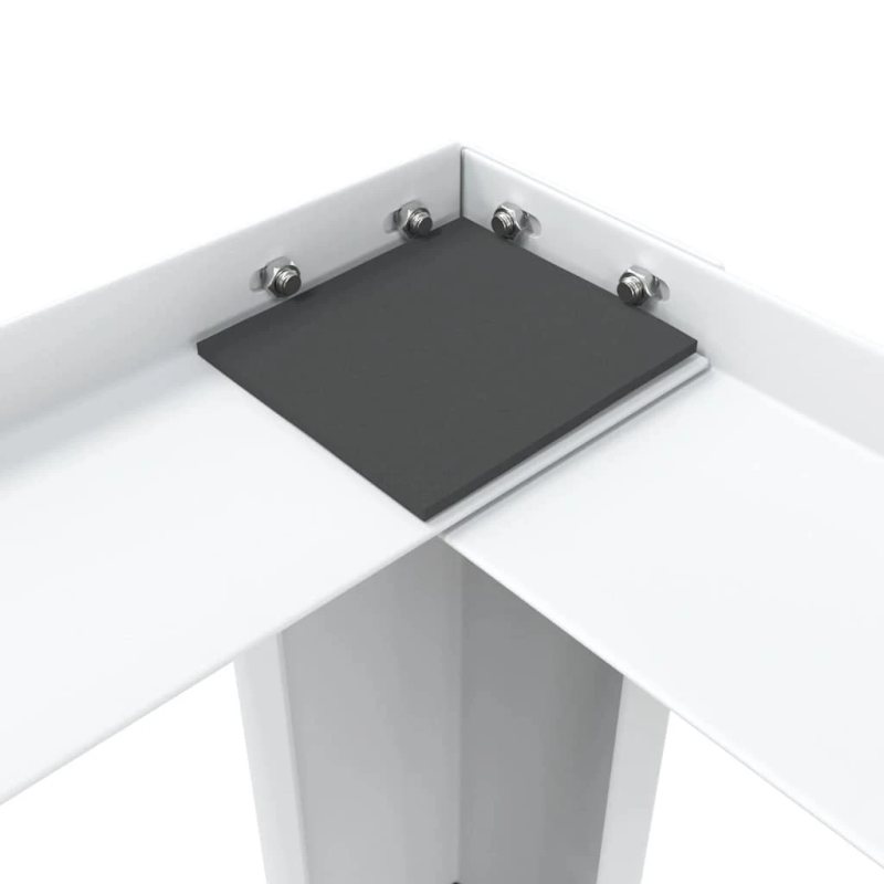 vidaXL dubultais veļasmašīnas un žāvētāja statīvs, balts