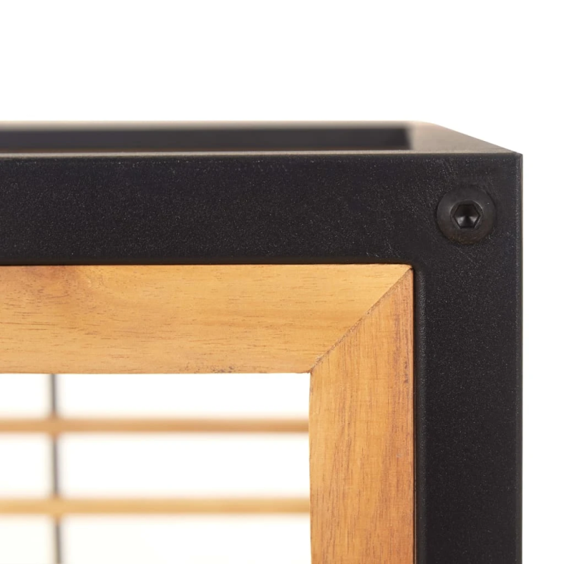 vidaXL dārza sols ar spilveniem, 136 cm, akācijas masīvkoks, pelēks