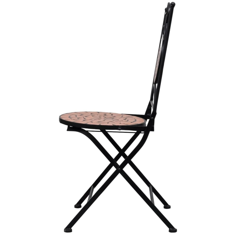 vidaXL 3-daļīgs mozaīkas bistro mēbeļu komplekts, keramikas flīzes