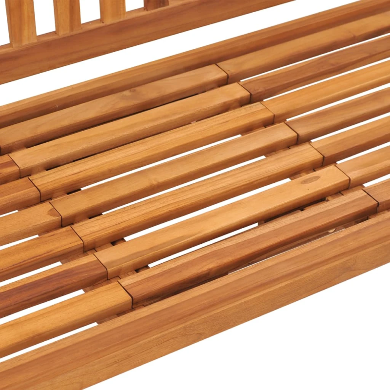 vidaXL trīsvietīgs dārza sols ar galdiņu, 150 cm, masīvs tīkkoks