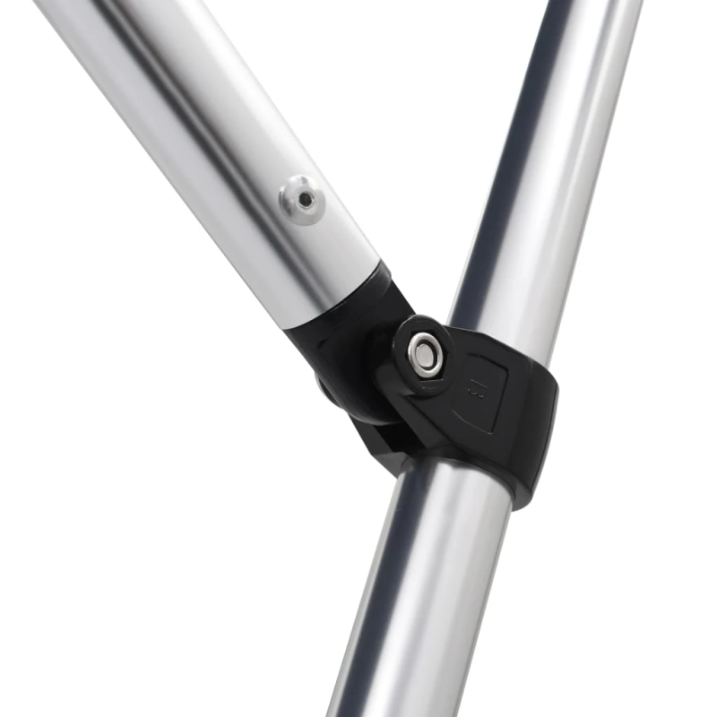 vidaXL trīsloku motorlaivas jumts, balts, 183x180x137 cm