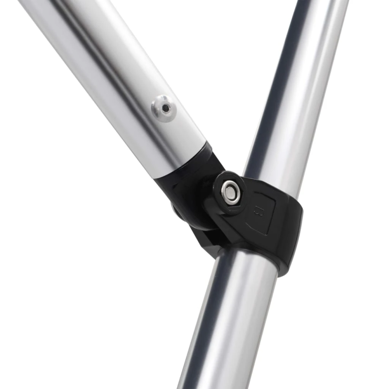 vidaXL četrloku motorlaivas jumts, balts, 243x180x137 cm