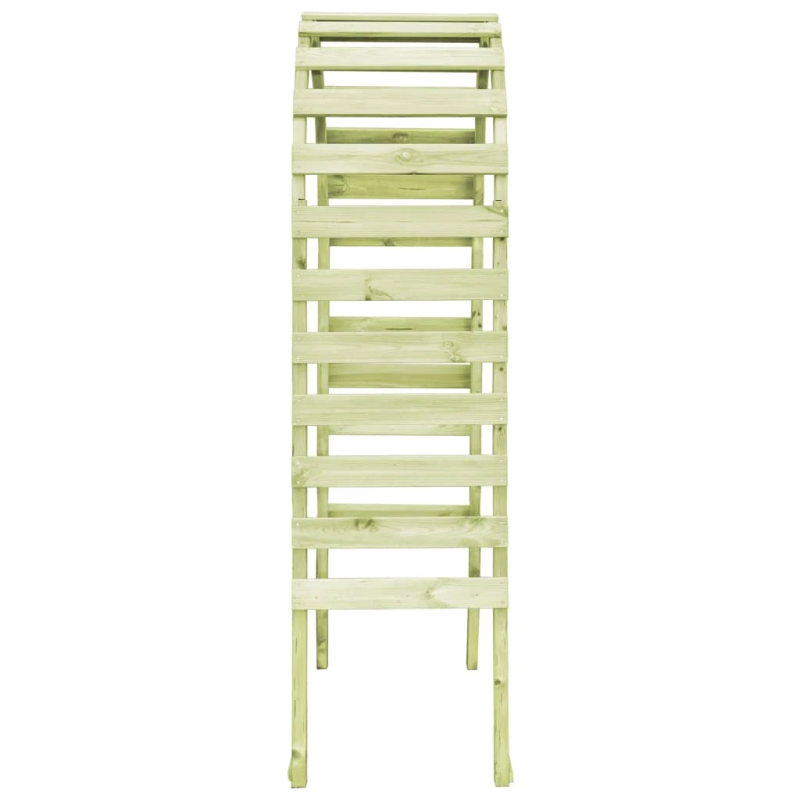 vidaXL dārza pergola, 130x60x230 cm, impregnēts priedes koks