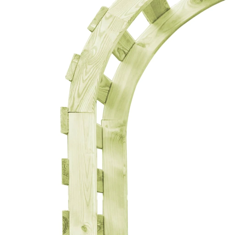 vidaXL dārza pergola, 130x60x230 cm, impregnēts priedes koks