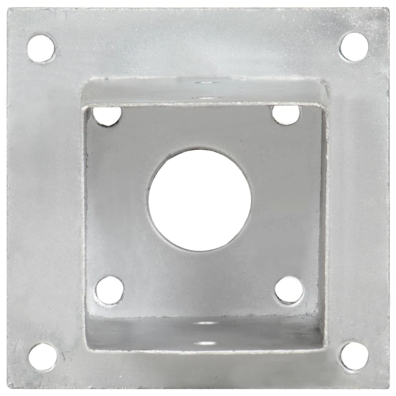 vidaXL stabu pamatnes, 4 gab., cinkots metāls, 91 mm