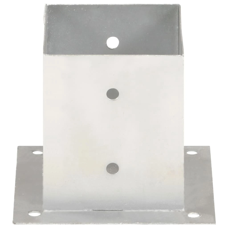 vidaXL stabu pamatnes, 4 gab., cinkots metāls, 121 mm