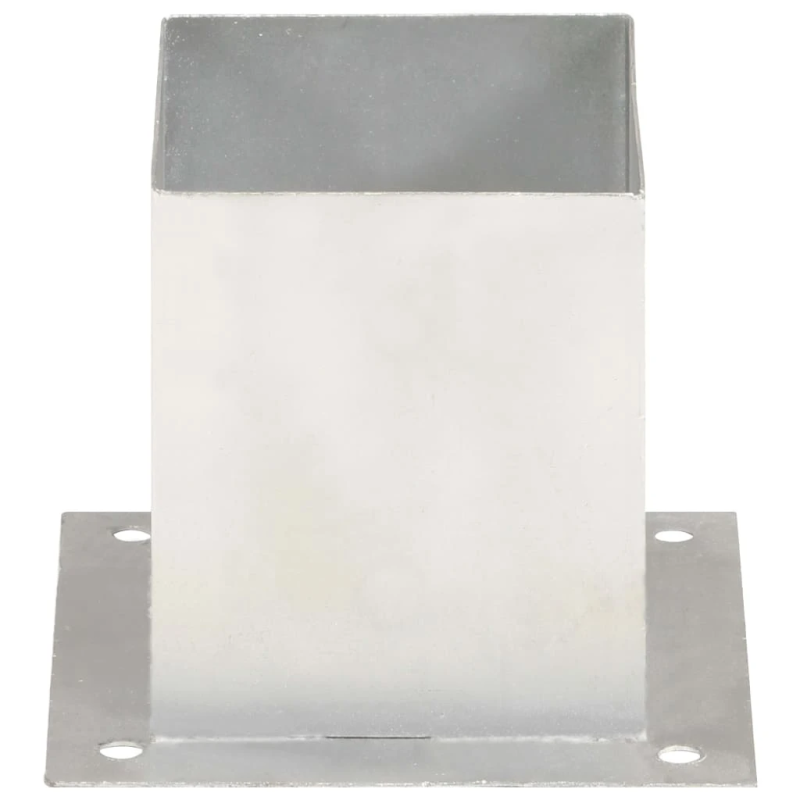 vidaXL stabu pamatnes, 4 gab., cinkots metāls, 121 mm