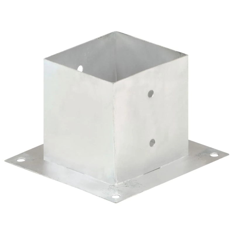 vidaXL stabu pamatnes, 4 gab., cinkots metāls, 141 mm