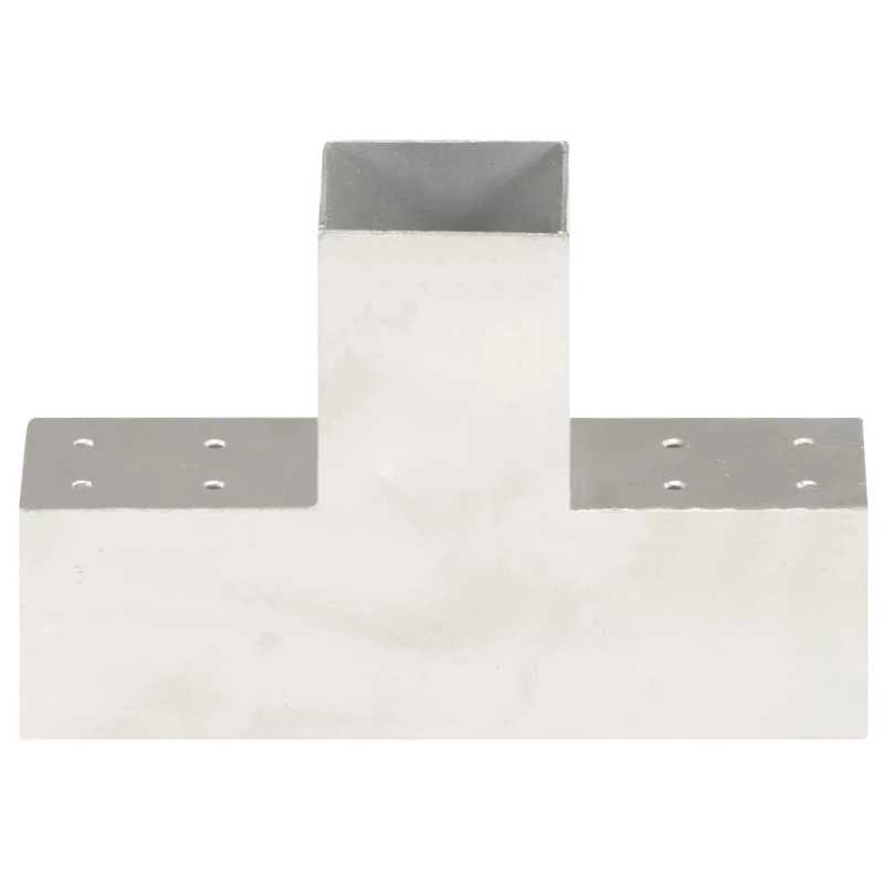 vidaXL stabu savienotājs, T forma, cinkots metāls, 81x81 mm