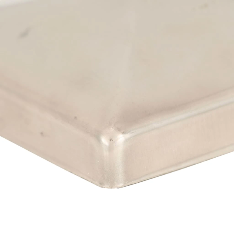 vidaXL stabu cepurītes, 6 gab,. nerūsējošs tērauds, 91x91 mm