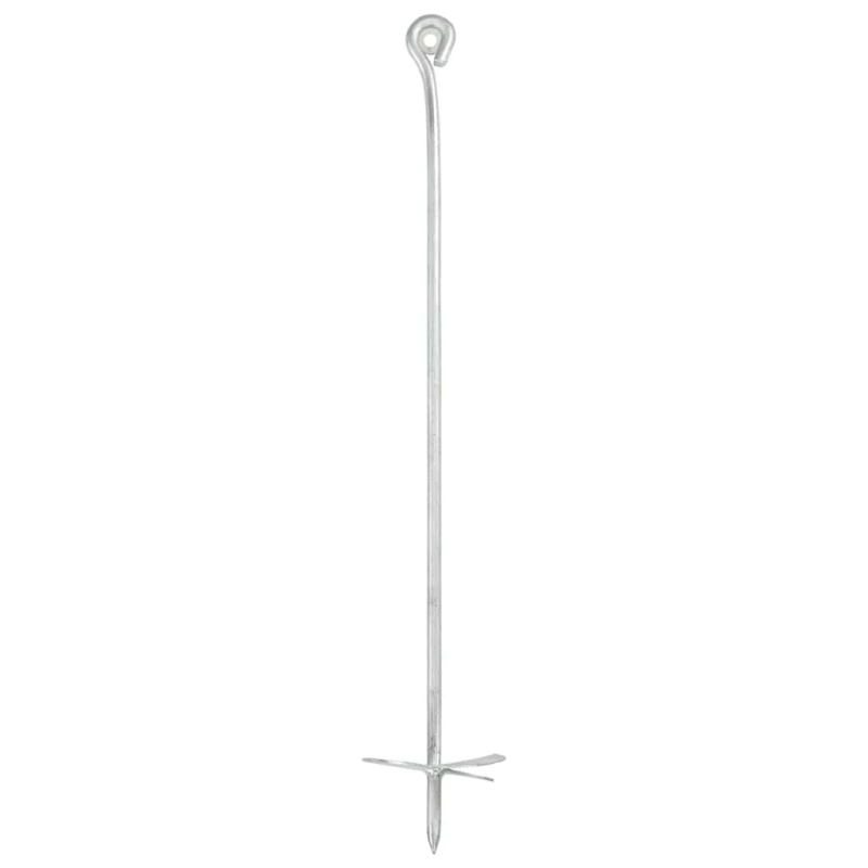 vidaXL zemes enkuri, 6 gab., 10x60 cm, cinkots metāls