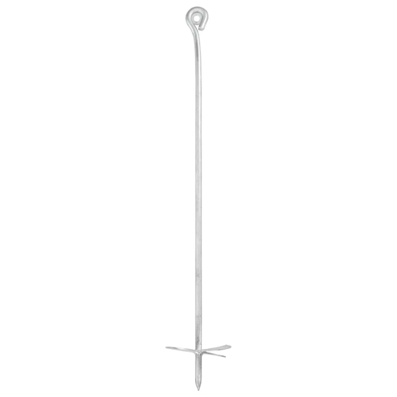 vidaXL zemes enkuri, 10 gab., 10x60 cm, cinkots metāls