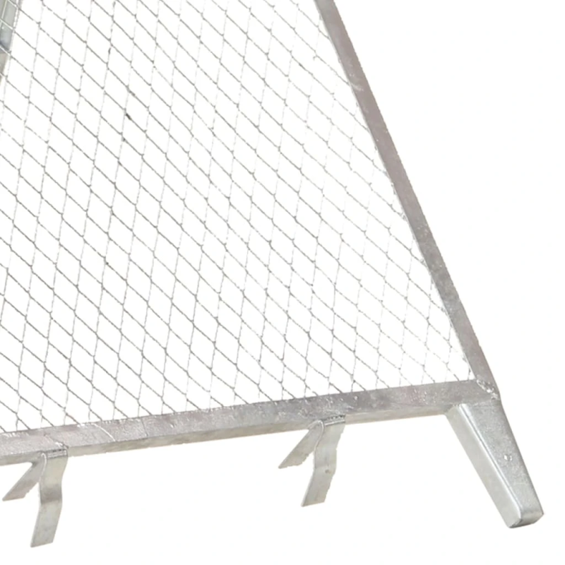 vidaXL dārza siets, cinkots tērauds