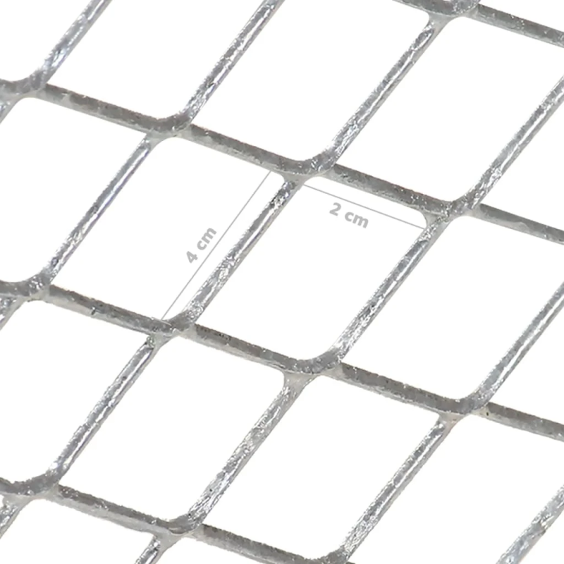 vidaXL dārza siets, cinkots tērauds