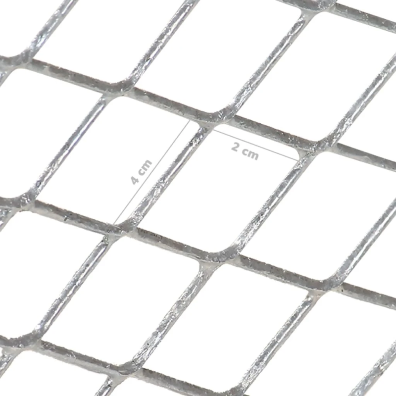 vidaXL dārza siets, cinkots tērauds