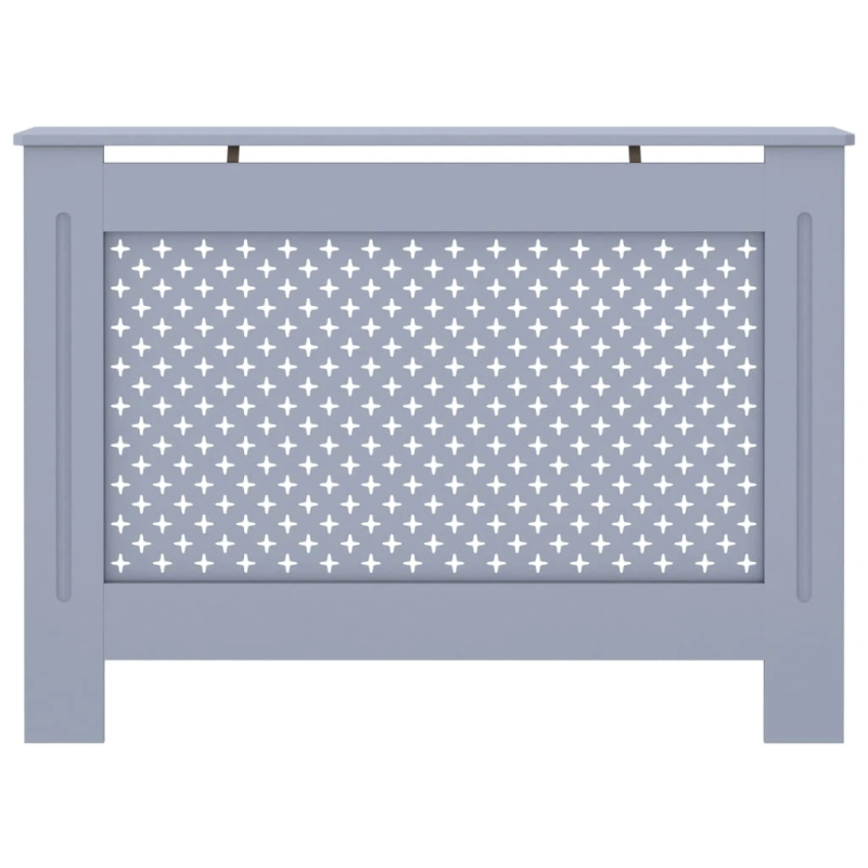 vidaXL radiatora pārsegs, antracītpelēks, 112x19x81,5 cm, MDF