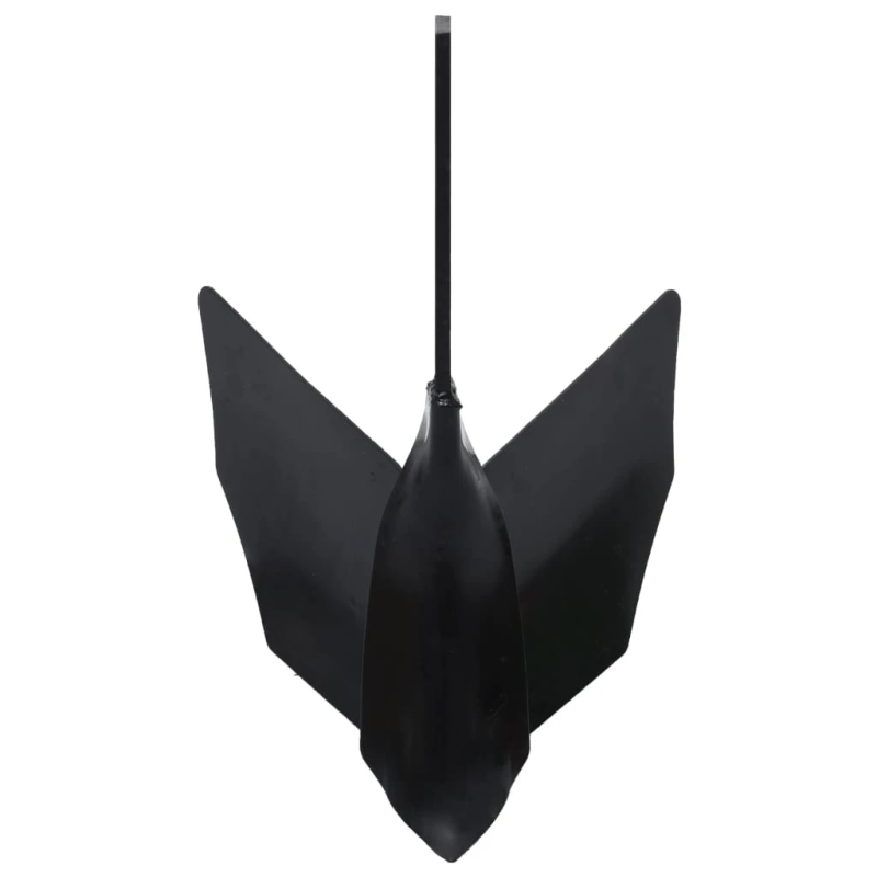 vidaXL kultivatora asmens, melns, metāls