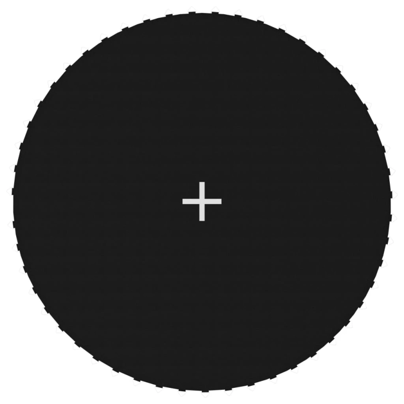 vidaXL batuta lēkājamā virsma, melns audums, 3,05 m, apaļam batutam