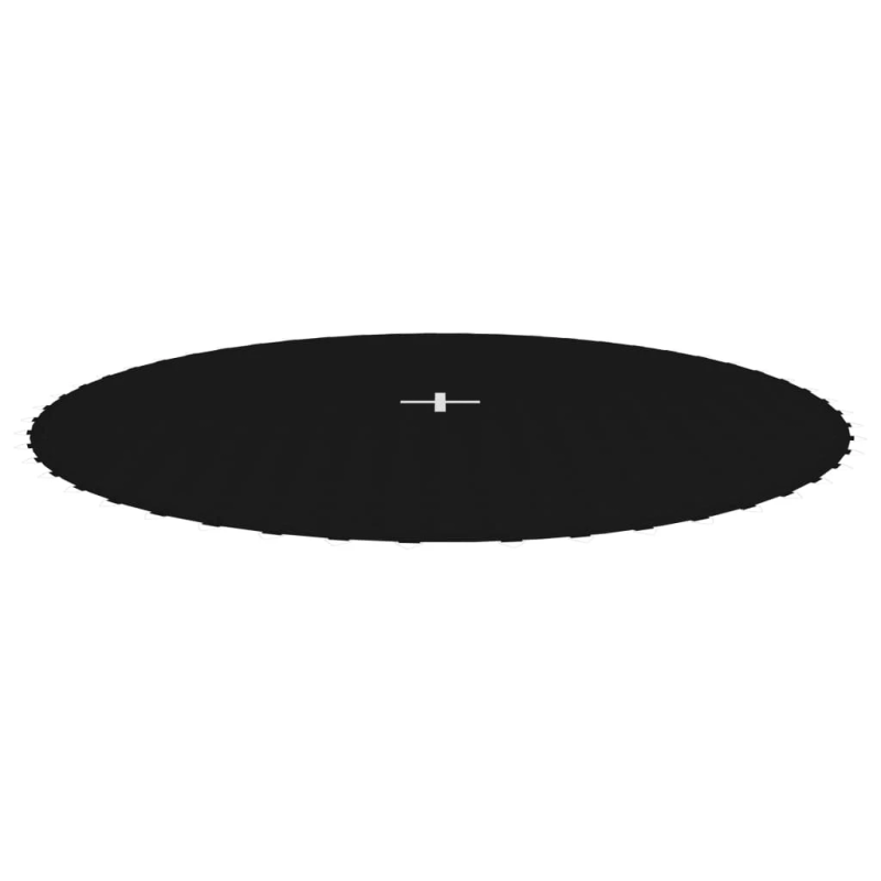 vidaXL batuta lēkājamā virsma, melns audums, 3,05 m, apaļam batutam