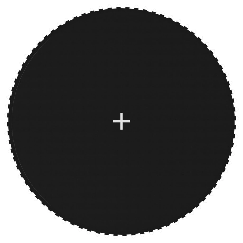 vidaXL batuta lēkājamā virsma, melns audums, 4,27 m, apaļam batutam