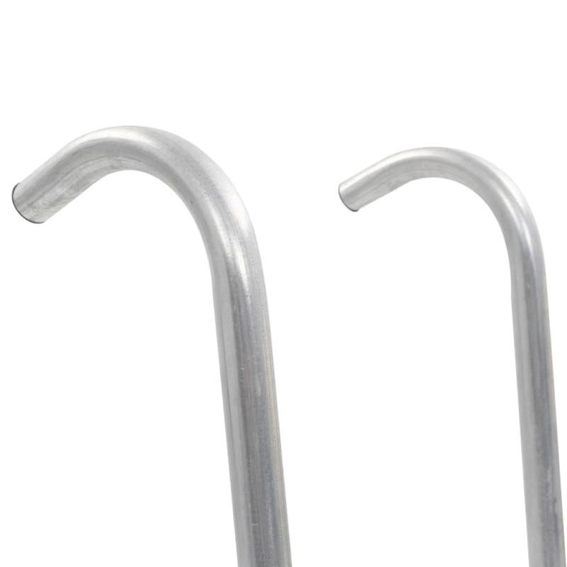 vidaXL batuta kāpnes ar 2 pakāpieniem, tērauds, sudraba krāsā, 72 cm ,piemērots 65 cm augstumam,