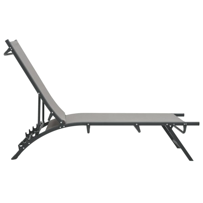 vidaXL saliekami sauļošanās zviļņi, 2 gab., tekstilēns un tērauds