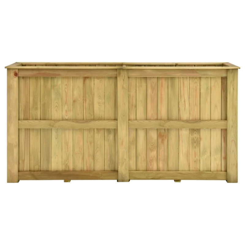 vidaXL augsta puķu kaste, 196x50x100 cm, impregnēts priedes koks