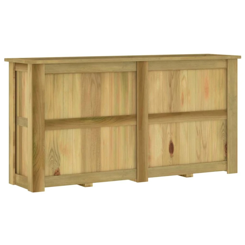 vidaXL augsta puķu kaste, 196x50x100 cm, impregnēts priedes koks