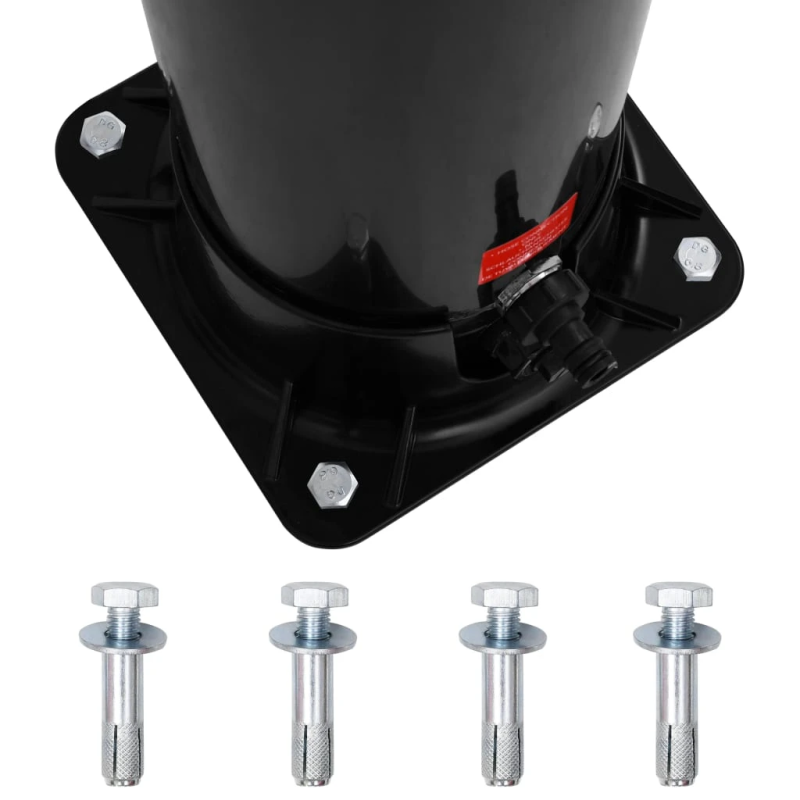 vidaXL āra solārā duša ar dušas galvu un krānu, 40 L