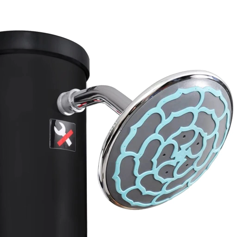 vidaXL āra solārā duša ar dušas galvu un krānu, 40 L
