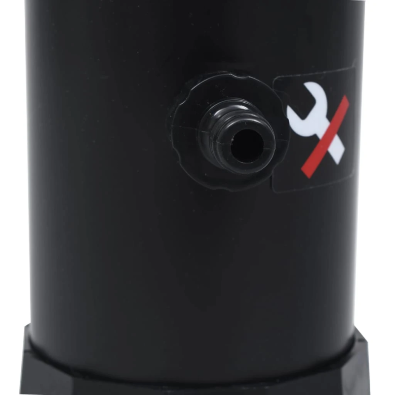 vidaXL solārā dārza duša, melna, 215 cm, 8 L